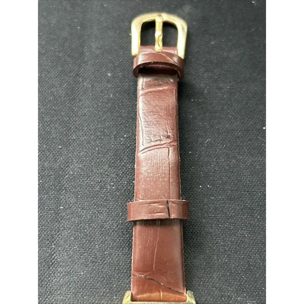 Carriage Gold Tone White Dial Women’s Quartz Watch